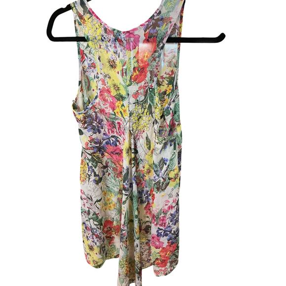 Papaya Weekend Floral High Low Tank Dress Multicolor Size 12 - Picture 5 of 6